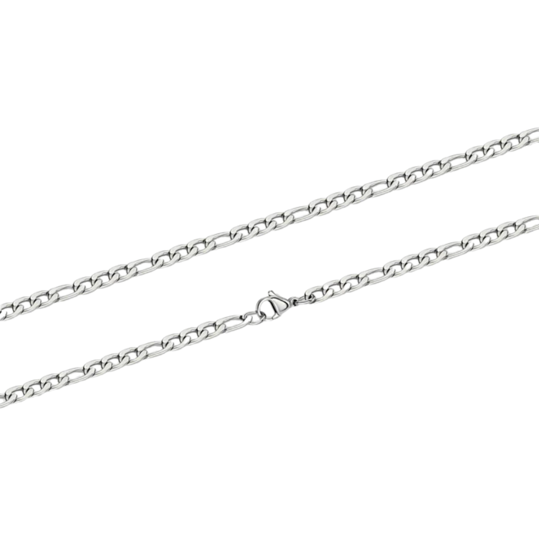 5mm 316L Stainless Steel Figaro Chain