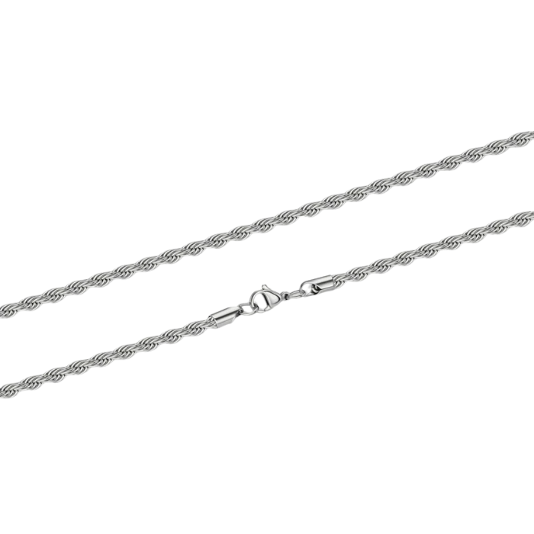 4mm Silver Rope Chain