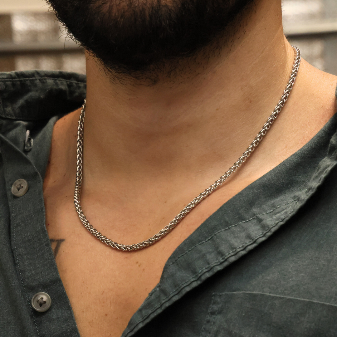 Wheat Chain (Silver) - 4mm
