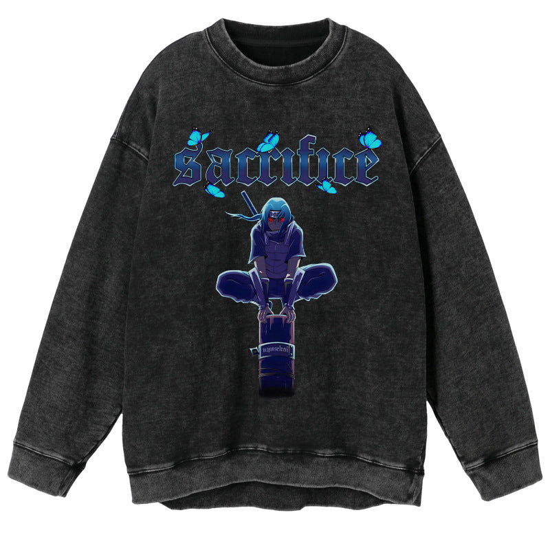 Pull vintage graphique rétro Naruto