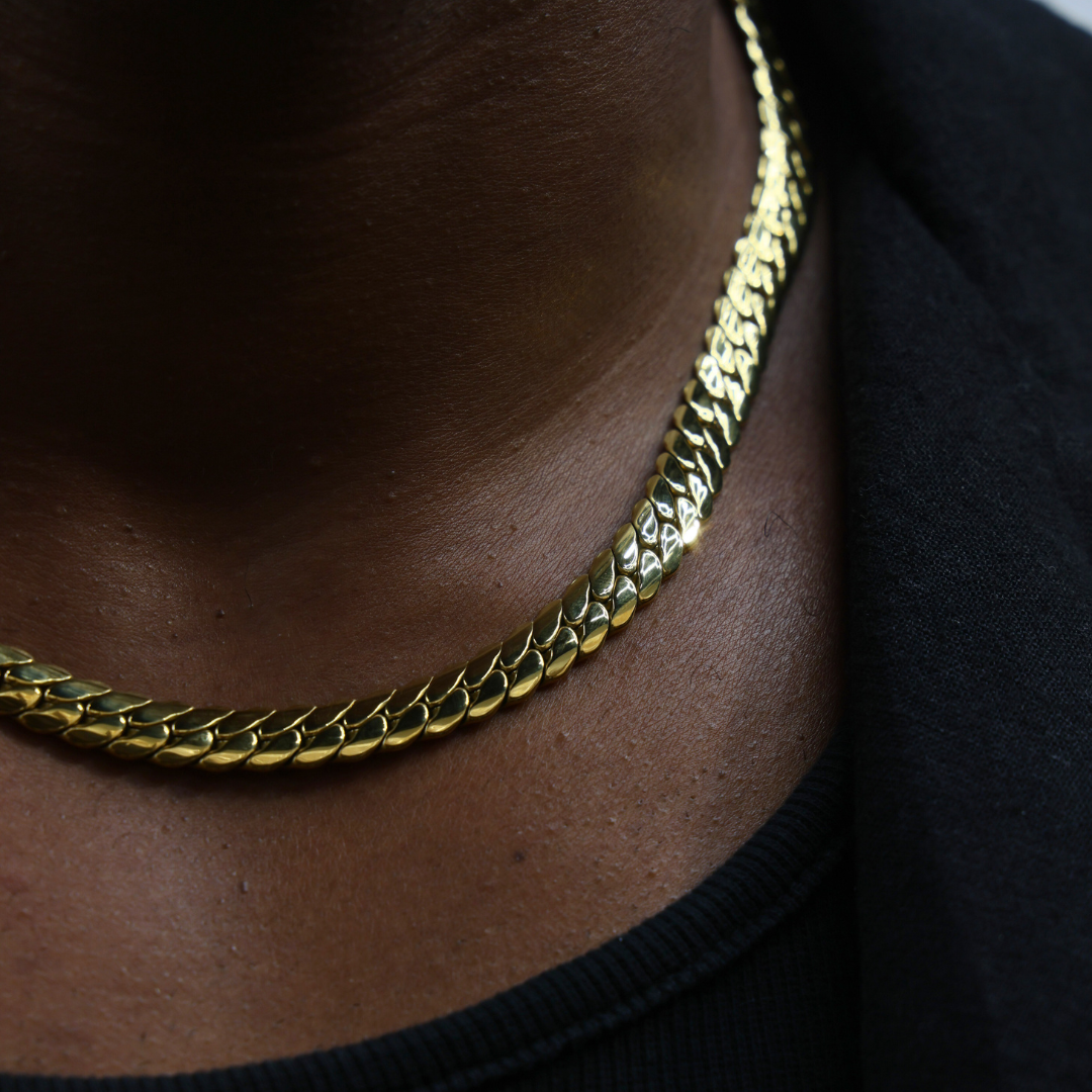 Miami Cuban Link Chain (Gold) - 8mm