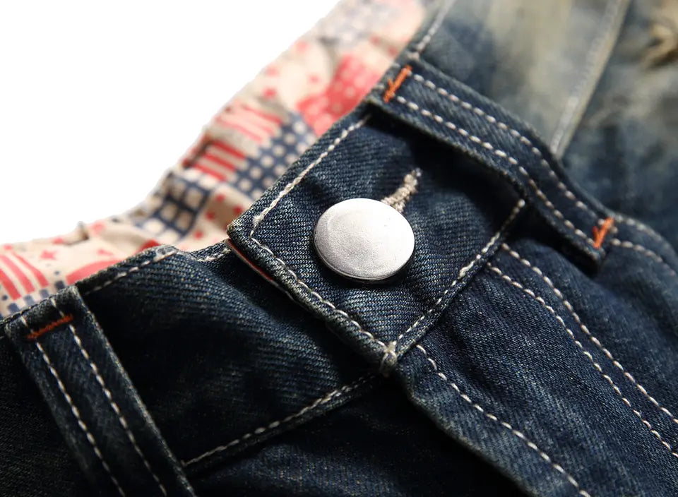 Jean en denim déchiré pour homme