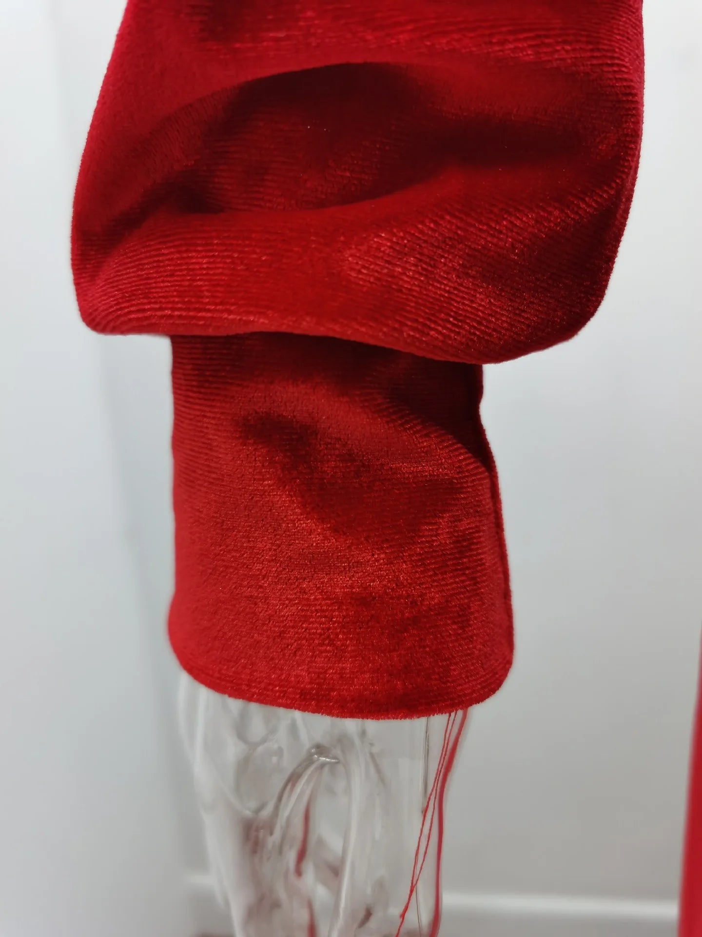 Velvet Hoodie Crop Top Tracksuit