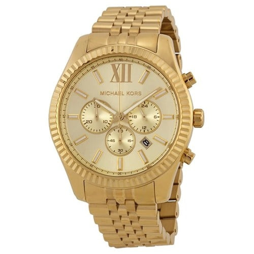 Michael Kors MK8281 Lexington Gold-Tone Mens Watch