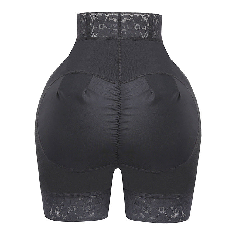 Short gainant taille haute en dentelle