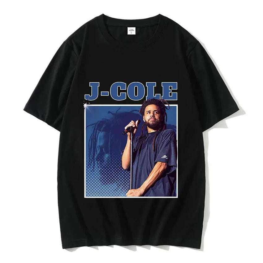 Nouveau T-shirt graphique vintage du rappeur J. Cole