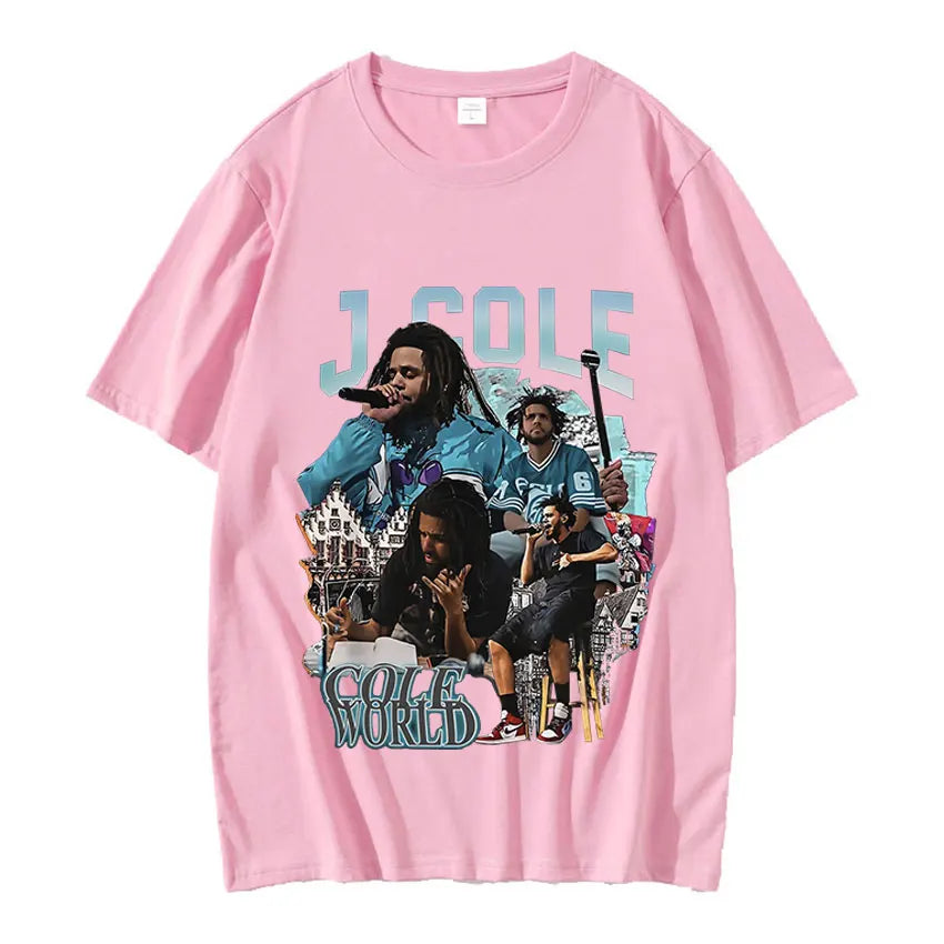 Nouveau T-shirt graphique vintage du rappeur J. Cole