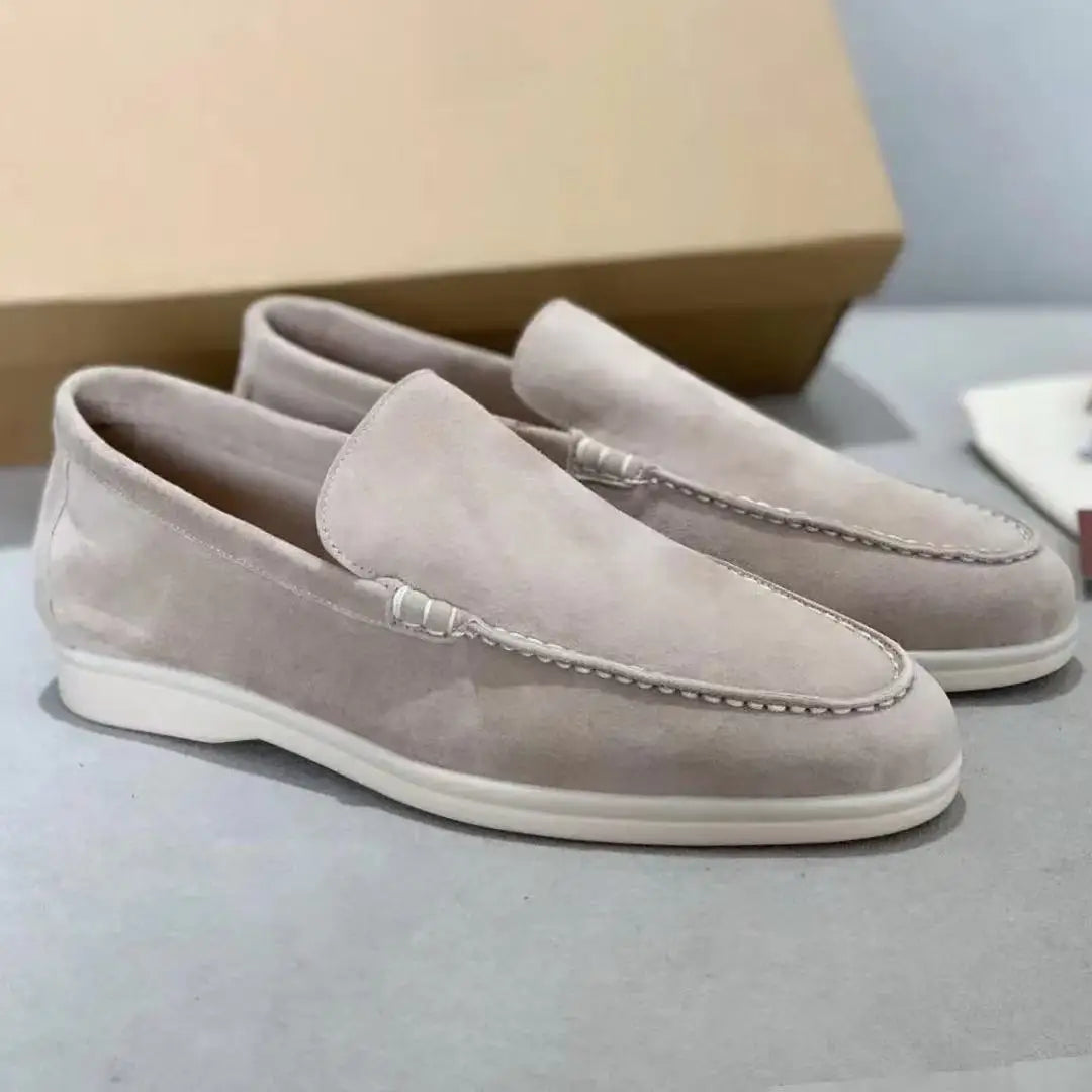 FROSTÉ Suede Slip-on Gray Loafers