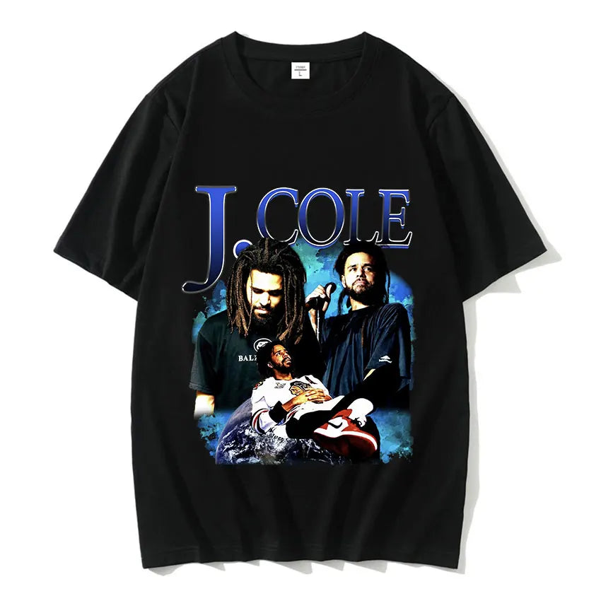 Nouveau T-shirt graphique vintage du rappeur J. Cole