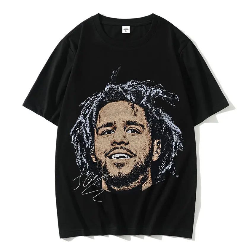 Nouveau T-shirt graphique vintage du rappeur J. Cole