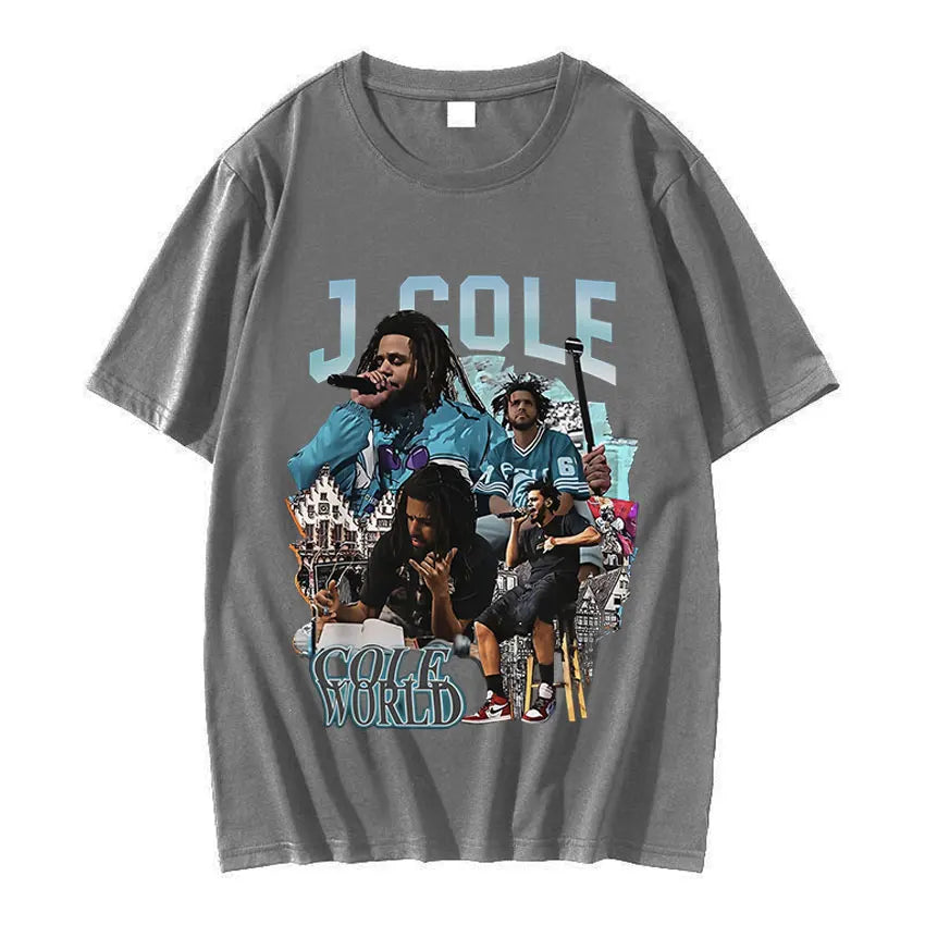 Nouveau T-shirt graphique vintage du rappeur J. Cole