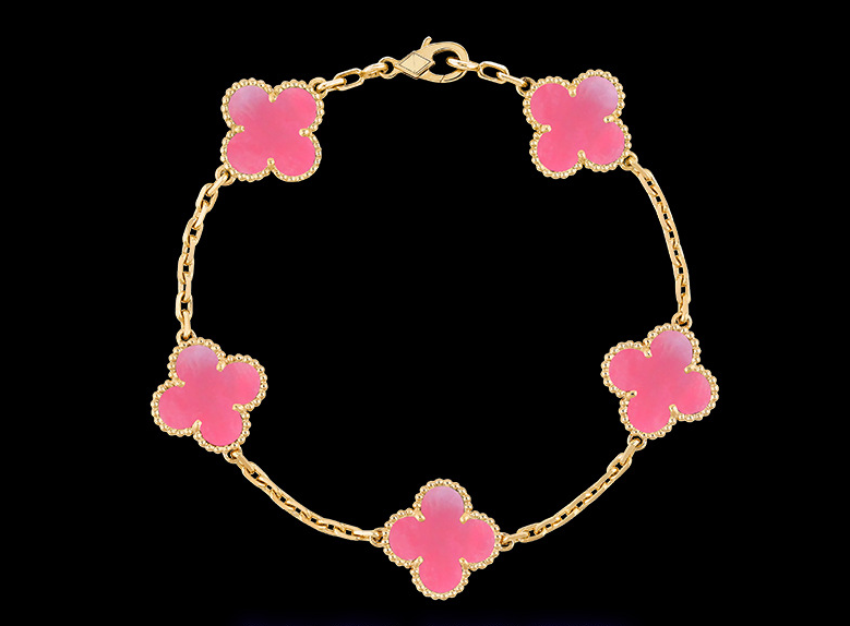 Clover Motif Alhambra Bracelet - 18k Gold & .925 Sterling Silver