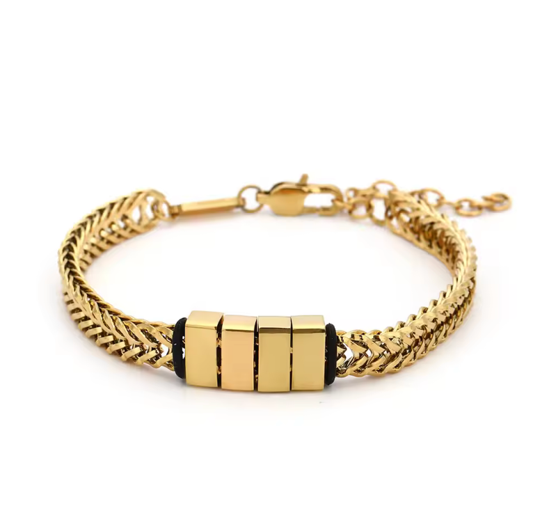 VVS Customized Dad's Bracelet with Kid's Name