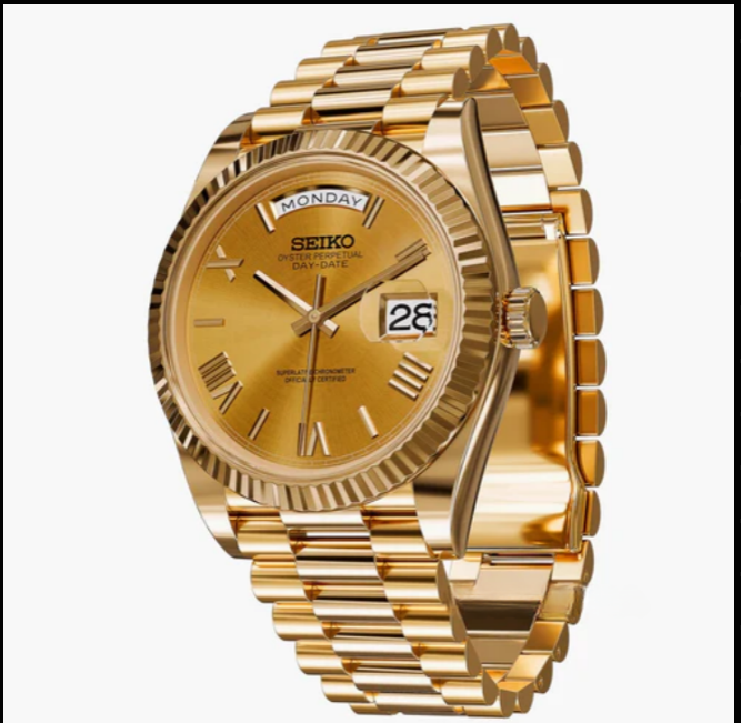 SeikMaster Day | Gold Champagne