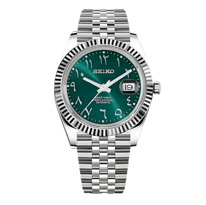 Seikjust Arabic Dial | Silver Green