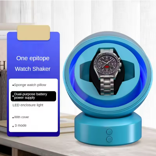 Luxury 1/2 Slot Automatic Watch Winder – Silent, Nonmagnetic Acrylic Box