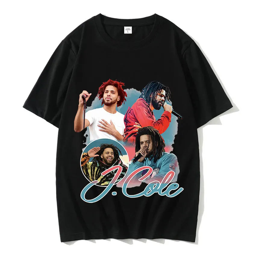 Nouveau T-shirt graphique vintage du rappeur J. Cole