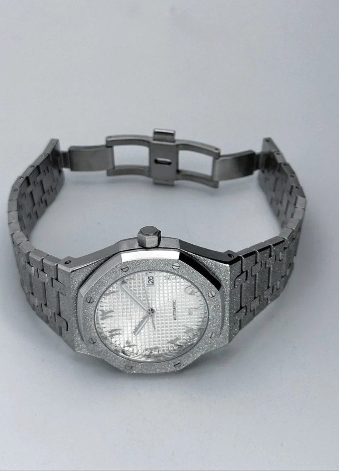 Seiko Mod Frosted Royal Oak | Silver