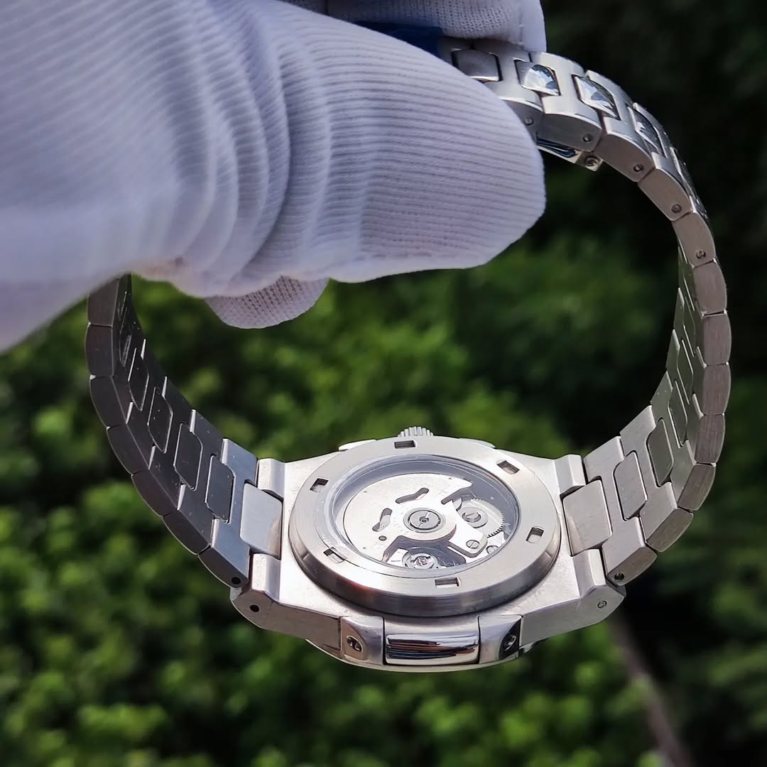 Seiko Mod Nautilus Blue