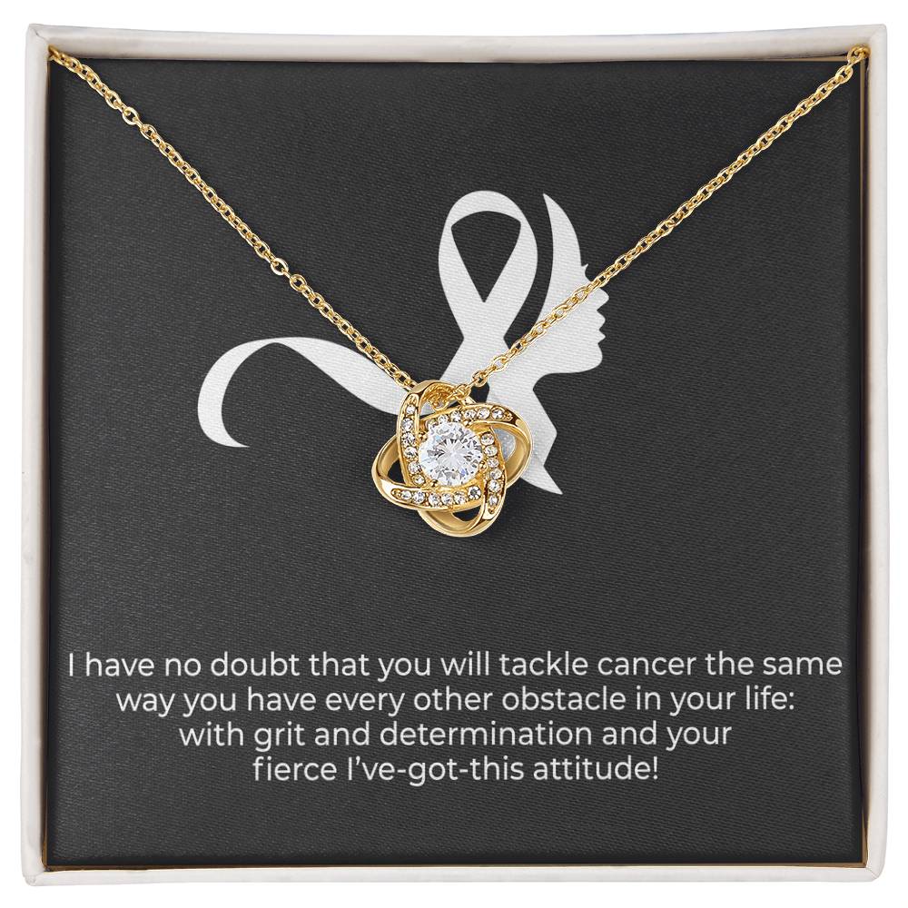 'I got this' Message Card Necklace for Women with Cancer