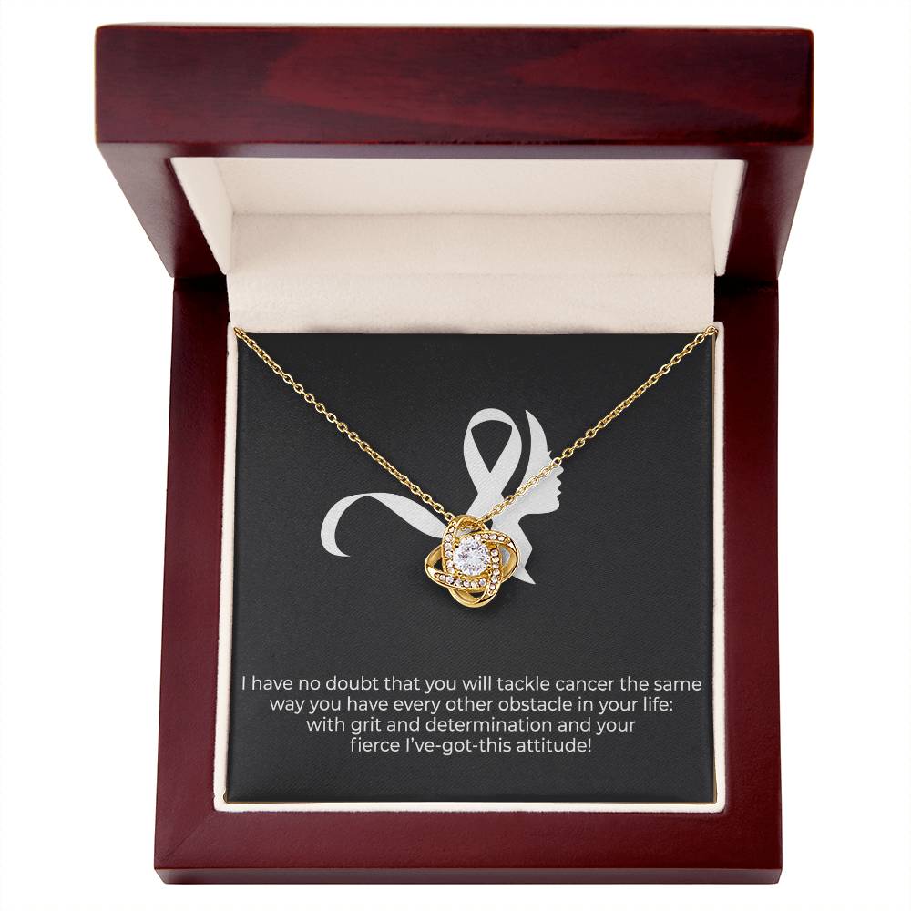 'I got this' Message Card Necklace for Women with Cancer