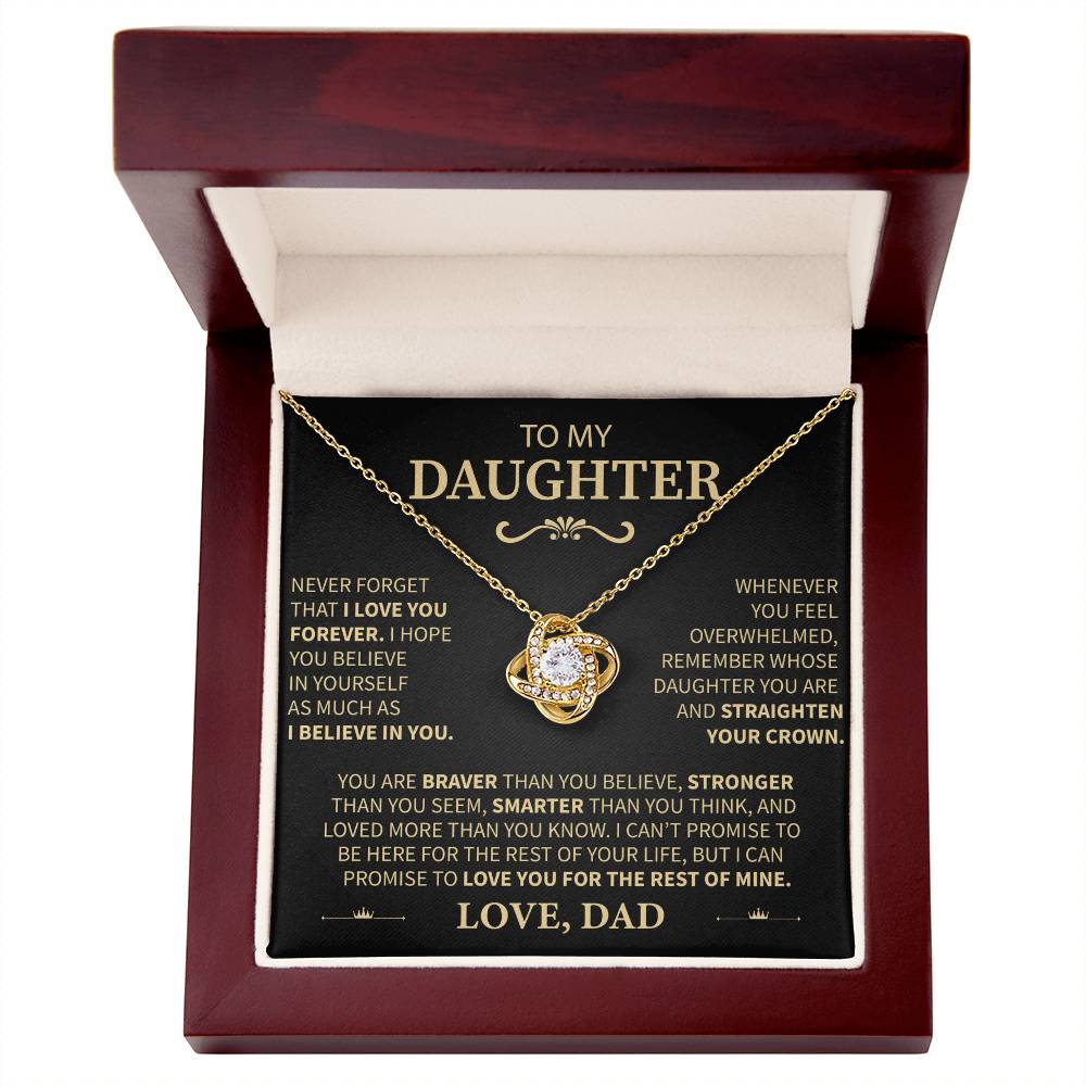 From Dad to Daughter "I Believe in You" Message Card Necklace
