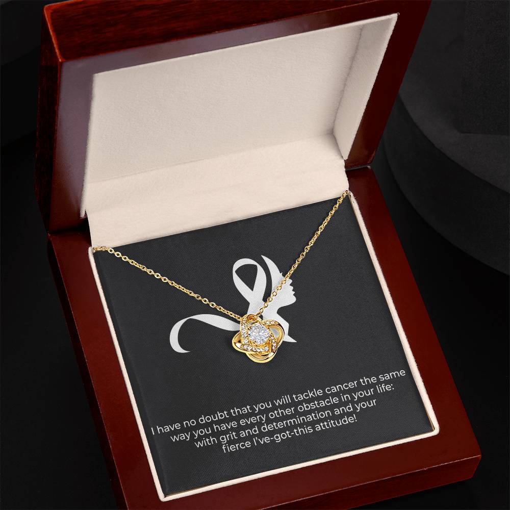 'I got this' Message Card Necklace for Women with Cancer