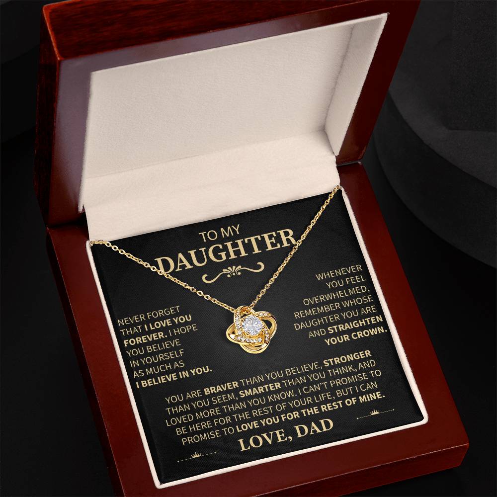 From Dad to Daughter "I Believe in You" Message Card Necklace