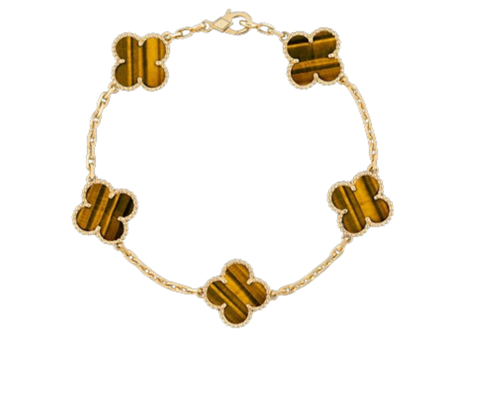 Clover Motif Alhambra Bracelet - 18k Gold & .925 Sterling Silver