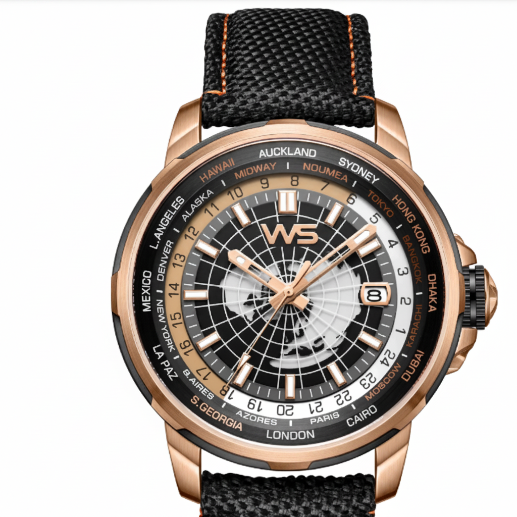 The VVS Voyager Earth GMT Mechanical Watch