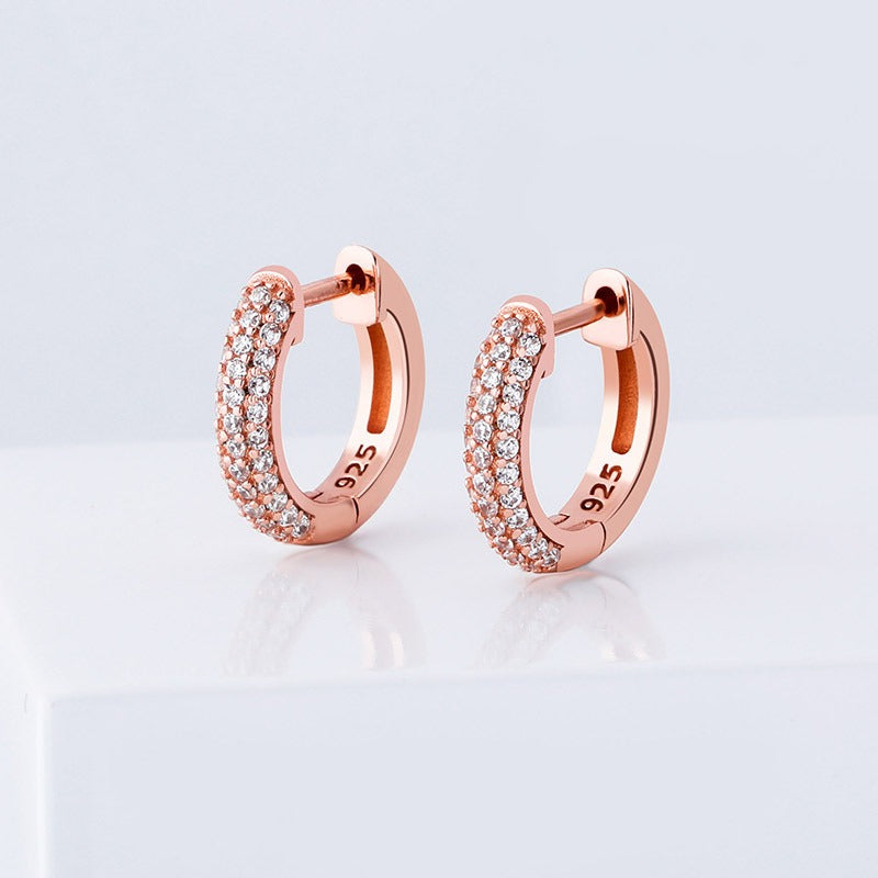 VVS Jewelry S925 Silver Hoop Earrings