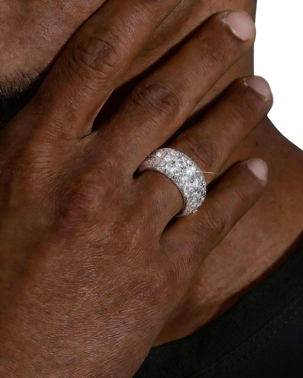 5-Layer 14K Gold Plated Iced Out VVS Ring