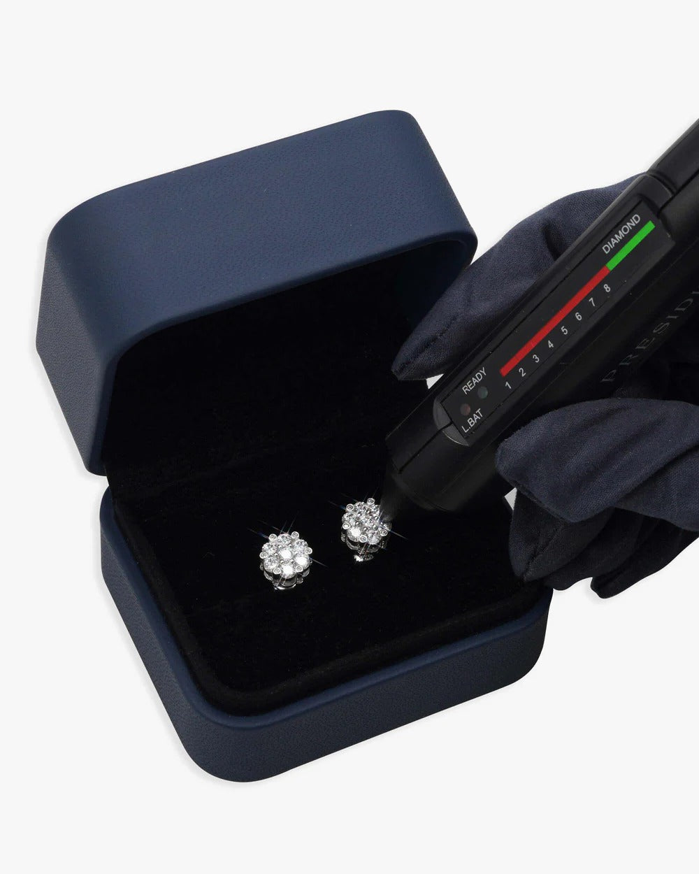 10MM Flower Head VVS Moissanite Stud Earrings