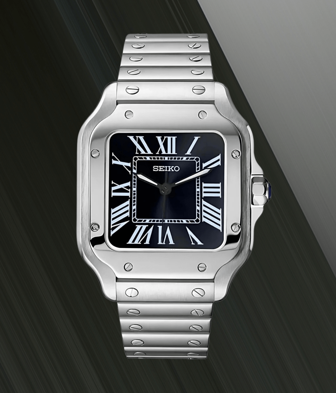 Seiko Mod Santos Classic Black