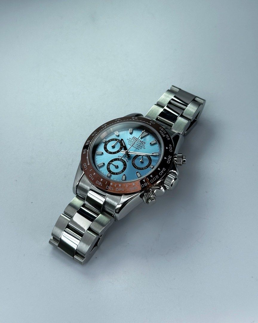 Seiko Mod Daytona | Brown Ice Blue