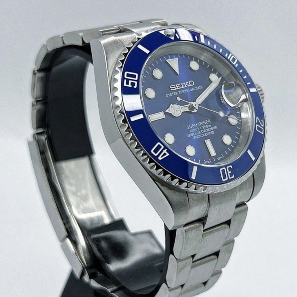 Submariner Mod – NH35 "Blue Sub" Seiko Automatic - WATCHBRICK