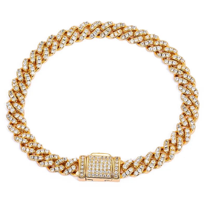 VVS Jewelry hip hop jewelry 6.6mm VVS D Color Moissanite Iced out Cuban Link Bracelet