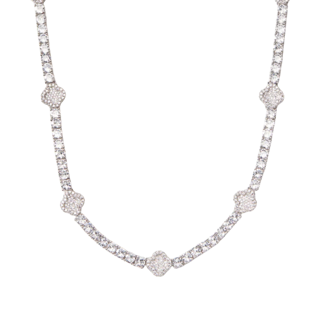 Clover Tennis Chain (Silver) - 4mm