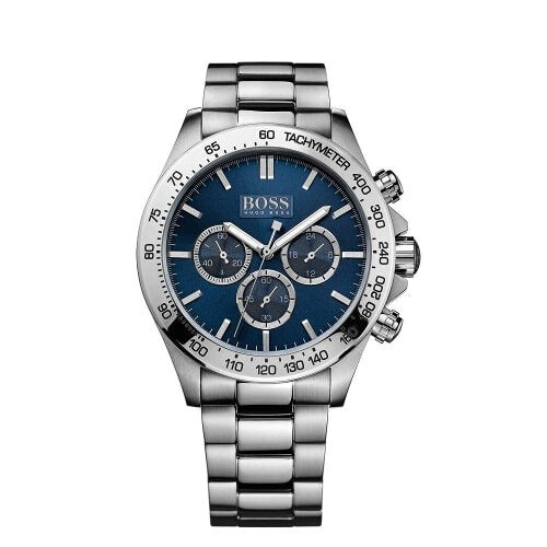 Hugo Boss 1513755 Blue Dial Silver Stainless Steel Mens Watch