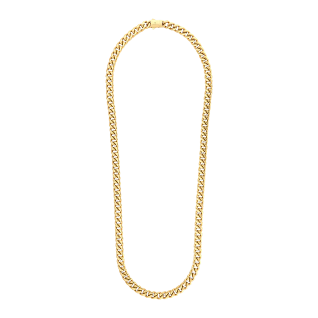 VVS 8mm Gold Cuban Link Chain