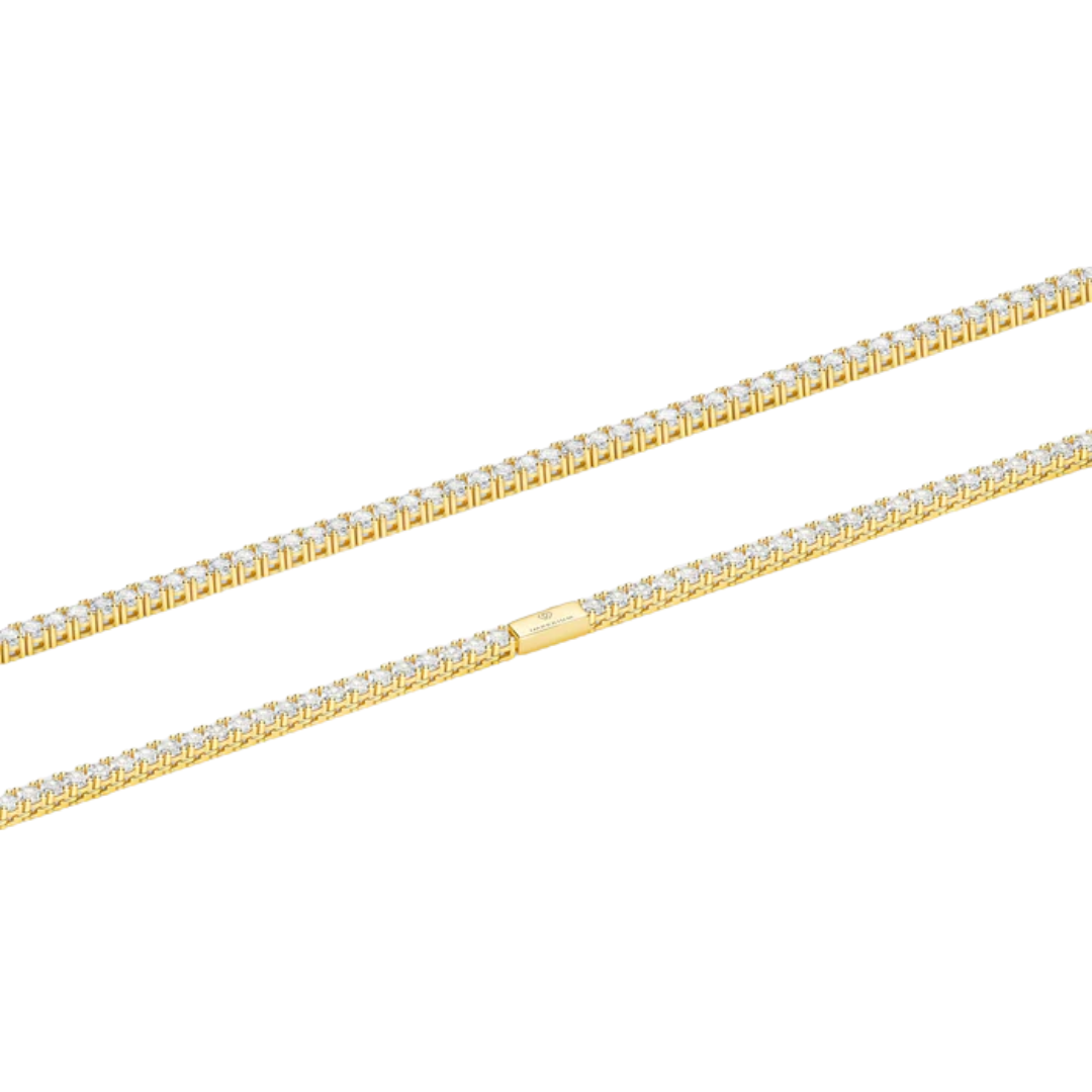 18K Gold 3mm Tennis Chain