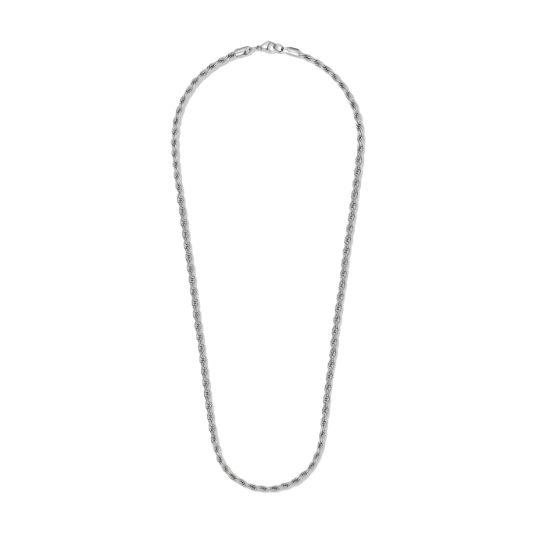 4mm Silver Rope Chain