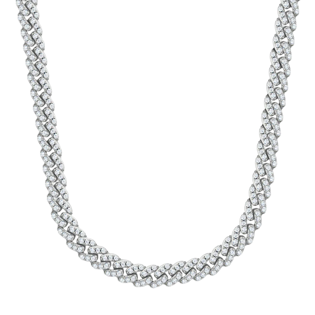 Iced Cuban Chain (Silver) - 8mm