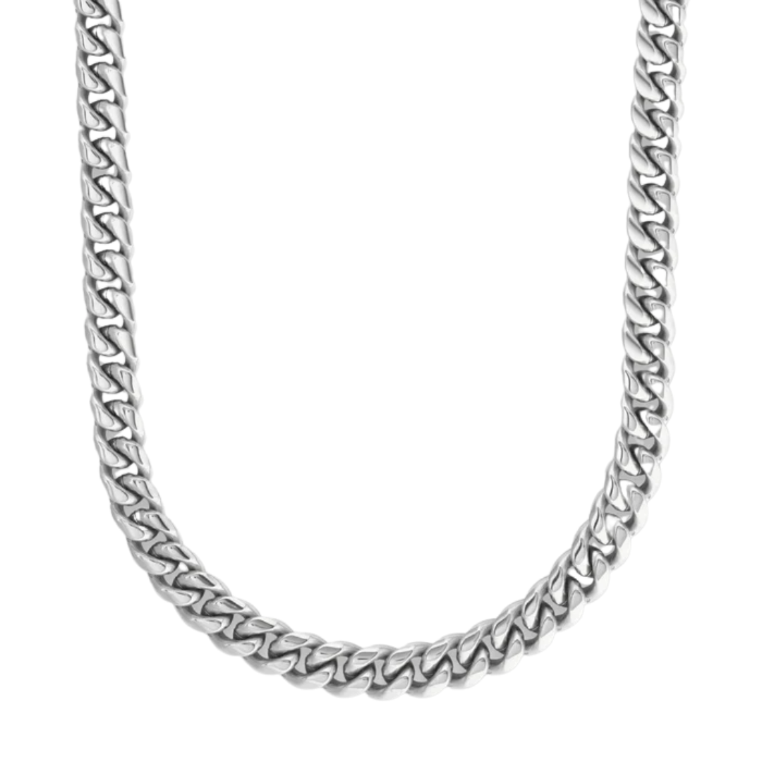 Cuban Link Chain (Silver) - 8mm