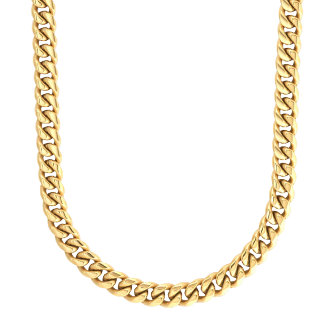 Cuban Link Chain (Gold) - 8mm