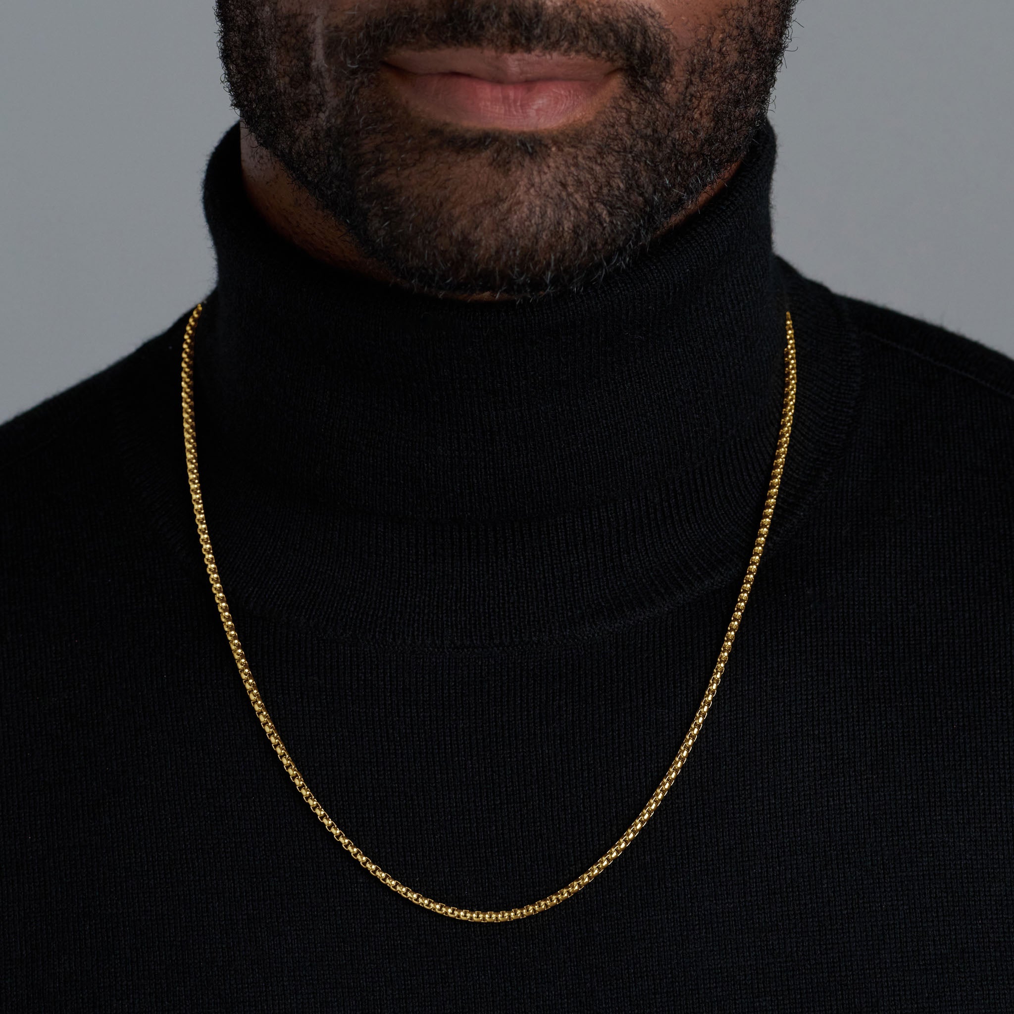 3mm Gold Round Link Chain