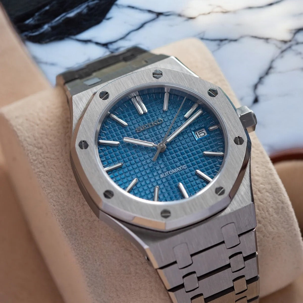 SEIKO MOD ROYAL OAK | BLUE