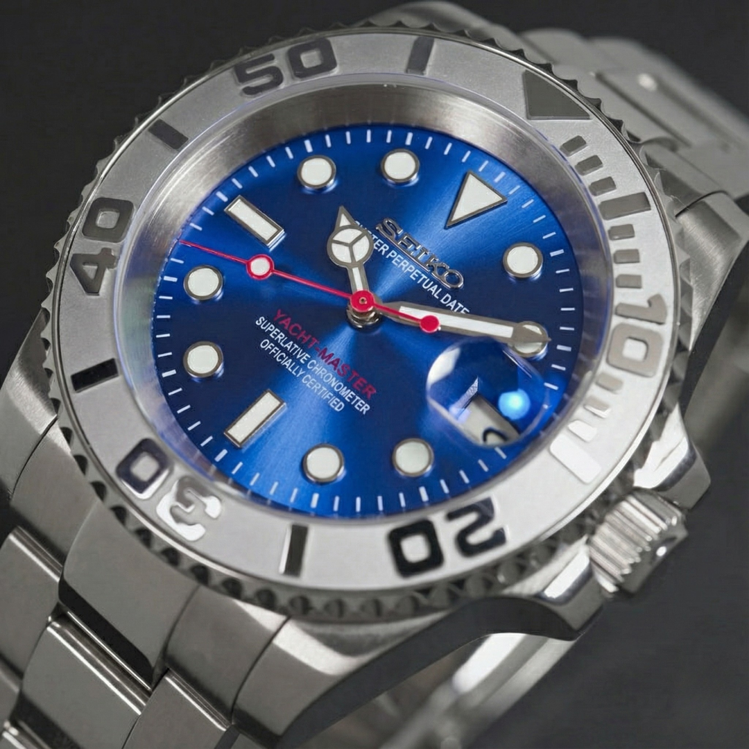 Seiko Mod Yacht-Master | Blue Dial