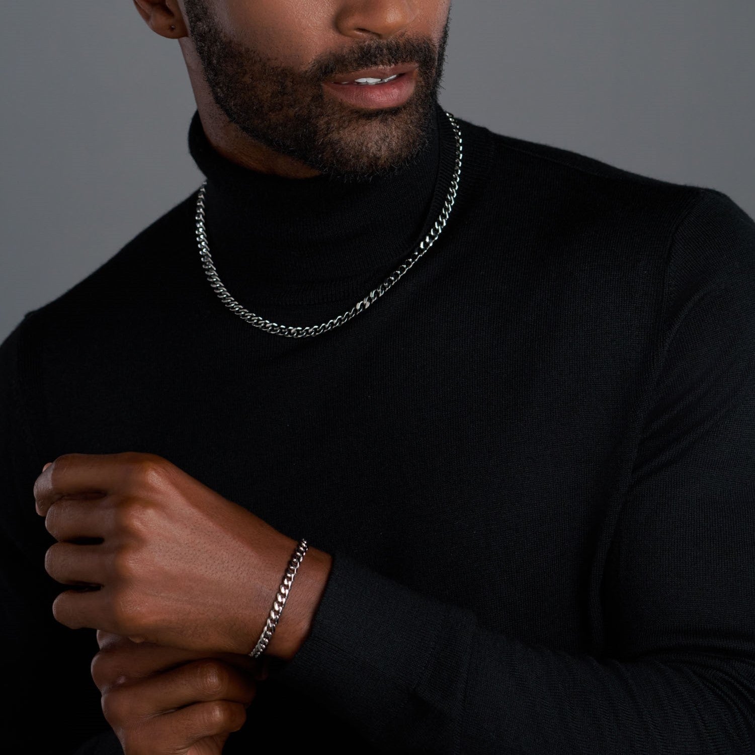 5mm Silver Cuban Chain