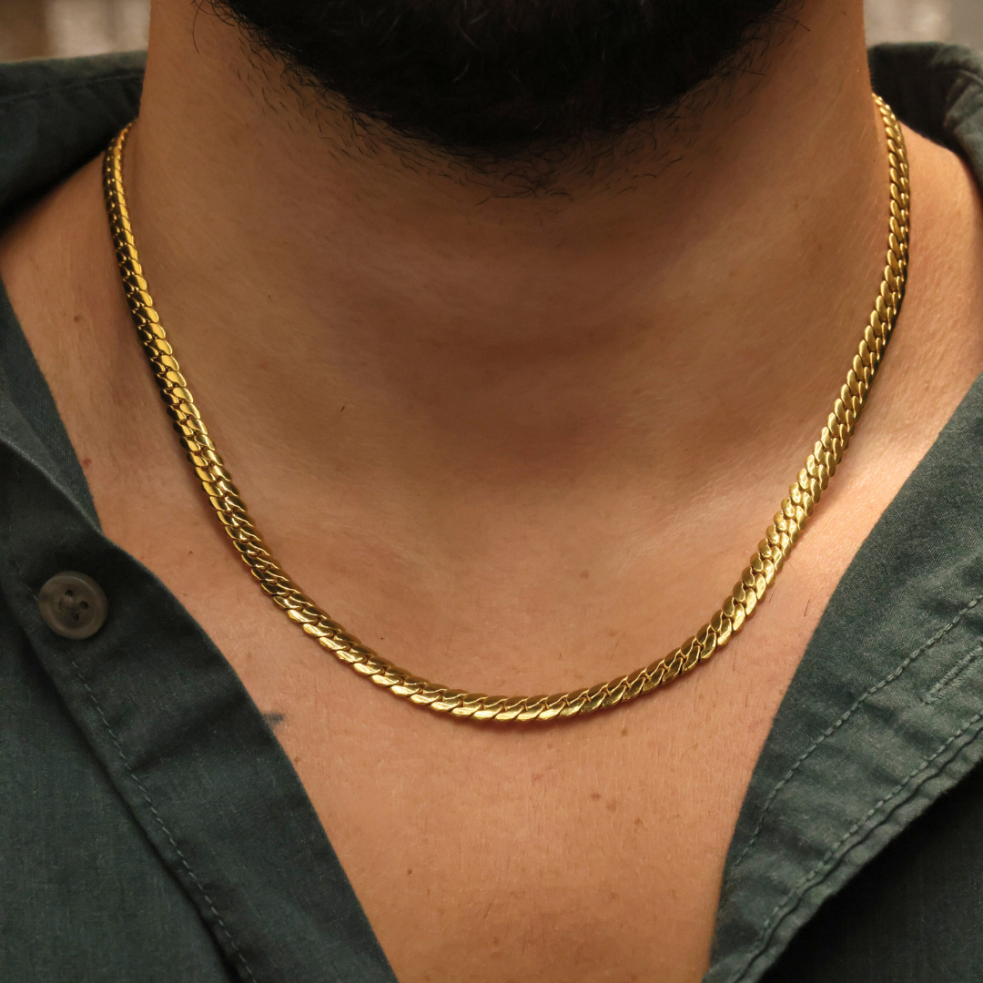 Gold 5mm Miami Cuban Link Chain